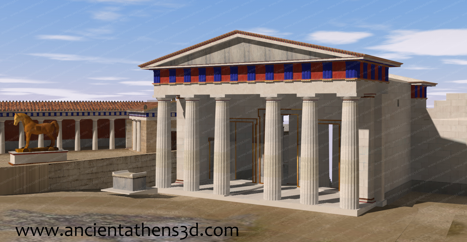 Classical Acropolis of Athens - Ancient Athens 3d