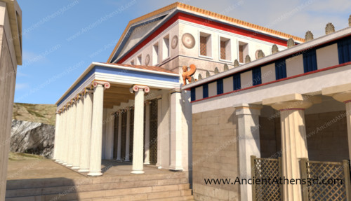 Στο νεότερο βουλευτήριο προστέθηκε τον 4ο αι. π.Χ. μία ιωνική στοά μπροστά στην είσοδο.