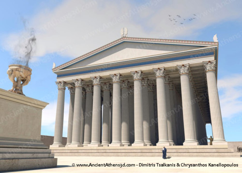 Η ανατολική πλευρά από τον βωμό.