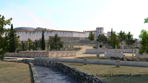 The area with the graves near Eridanos.