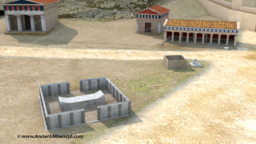 Ο Βωμός των 12 Θεών ιδρύθηκε από τον Πεισίστρατο τον Νεότερο (εγγονός του τυράννου Πεισιστράτου) γύρω στο 522/1 π.Χ. Ήταν ένα σημαντικό τοπόσημο, καθώς όλες οι αποστάσεις από την Αθήνα προς άλλα μέρη υπολογίζονταν από αυτό το σημείο.