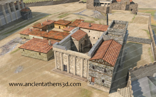 The Erechtheion after the medieval additions.