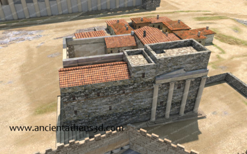 Στη βόρεια πλευρά προστέθηκε ένα καινούργιο κτίσμα που αποτελούσε συνέχεια της βόρειας πρόστασης.