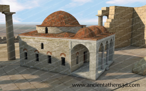 Άλλη μία άποψη του τζαμιού. Κατεδαφίστηκε το 1844.