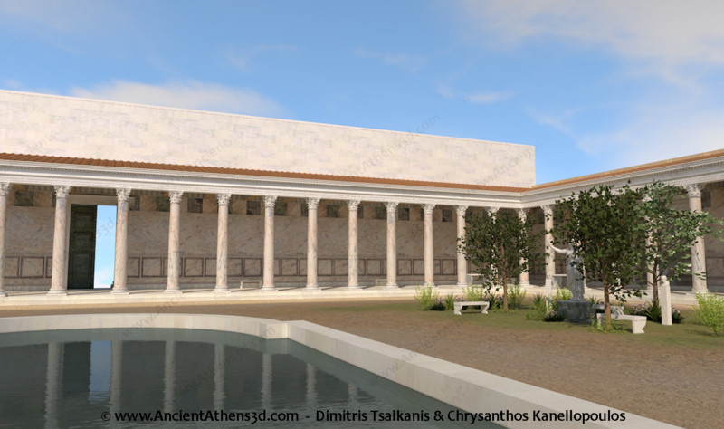 Άποψη της δυτικής πλευράς του περιστυλίου.