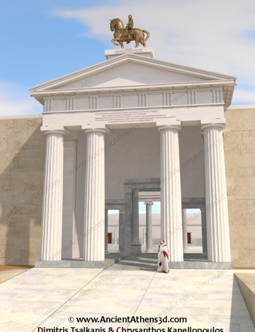 The western propylon; the Gate of Athena Archegetis.