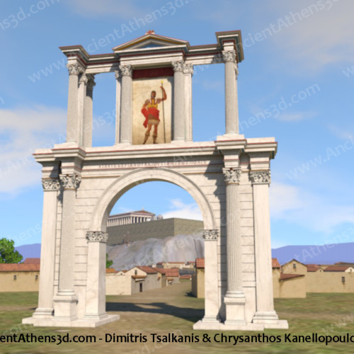 View from the east with the Acropolis.