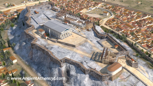 The Archaic Acropolis - Ancient Athens 3d