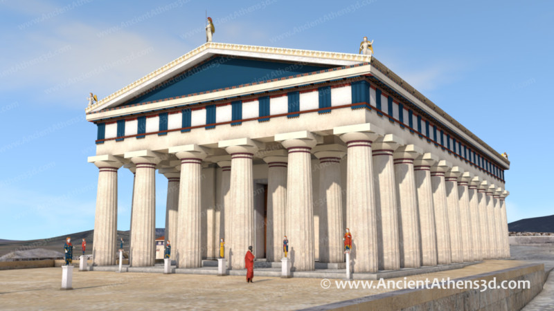 Archaic Temple of Athena Polias (the Old Temple) - Ancient Athens 3D