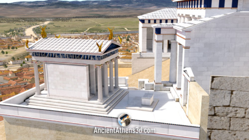 View of the temple of Athena Nike. (424/3 BC).