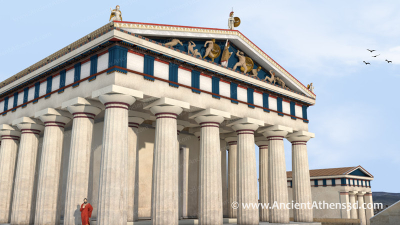 Archaic Temple of Athena Polias (the Old Temple) - Ancient Athens 3D